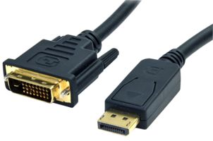 STARTECH DP2DVI2MM3 LEAD,DISPLAYPORT-DVI-D,MALE-MALE,0.9M
