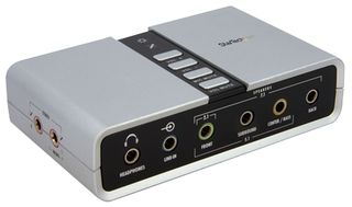 STARTECH ICUSBAUDIO7D AUDIO ADAPTER, USB, EXTERNAL SOUND CARD ROHS COMPLIANT: YES