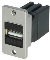 TUK KCUAA2BKPM KEYSTONE COUPLER, USB 2.0 A, RCPT, BLACK