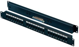 TUK FFLV24-45 PATCH PANEL, RJ45-RJ21/ TELCO, 24P, 1U