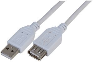 PRO SIGNAL PSG91455 USB CBL, A PLUG TO A RECEPTACLE, 250MM
