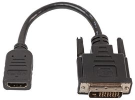 PRO SIGNAL PSG91602 LEAD, HDMI FEMALE - DVI-D MALE 0.2M