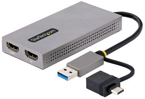 STARTECH 107B-USB-HDMI MEDIA CONVERTER, USB A/C-2XHDMI ROHS COMPLIANT: YES