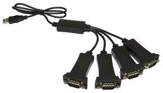 PRO SIGNAL PSG91831 ADAPTER, SERIAL - USB, 4 WAY FLYING ROHS COMPLIANT: YES