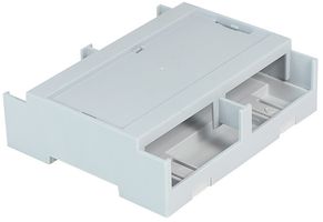 CAMDENBOSS CDIB/6ST/L2 DIN RAIL BOX, SOLID TOP, LOW, OPEN SIDE