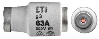 MULTICOMP PRO 2313403 Industrial / Power Fuse, Class gG / gL, 400 V, 500 V, 63 A, 27mm x 50mm, 1.06" x 1.97" RoHS Compliant: Yes