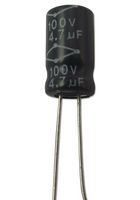 MULTICOMP PRO MCNP100V475M6.3X11 CAP, 4.7UF, 100V, ALU ELEC, RADIAL