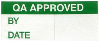 MULTICOMP PRO 7827310 LABEL, QA APPROVED, 16 X 38MM, PK350