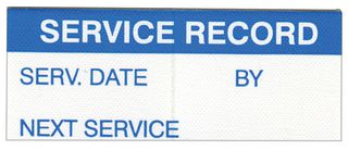 MULTICOMP PRO 7827345 LABEL, SERVICE RECORD, PK350