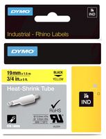 DYMO 18058 TUBING, HEAT SHRINK, 19MMX1.5M, YL