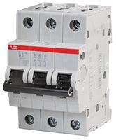 ABB S203-B6 CIRCUIT BREAKER, THERMAL MAG, 3 POLE