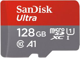 SANDISK SDSQUAR-128G-GN6MA MEMORY CARD, MICROSDXC, UHS1, 128GB
