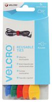 VELCRO 60250 ADJUSTABLE TIES, 12X200MM (5 COLOUR) 5PK ROHS COMPLIANT: YES