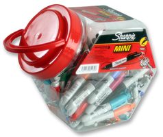 SHARPIE S081130B MARKERS MINI, 72PK, CANNISTER