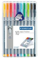 STAEDTLER 334SB10 FINELINER TRIPLUS ASSORTED 10PK