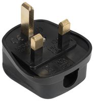 PRO ELEC PELB0111 PLUGTOP RUBBERISED BLACK 20-PK