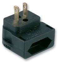 POWERCONNECTIONS CP4A PLUG, EURO CEE7-AMERICAN, BLACK