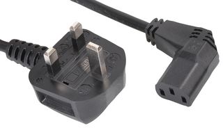 PRO ELEC PELB1184 LEAD UK PLUG TO RA IEC 3M ROHS COMPLIANT: YES