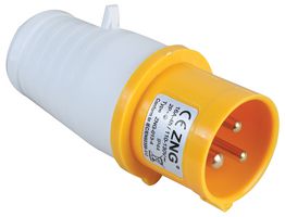 PRO ELEC PELB0114 PLUG 16A 110V 2P-E YELLOW