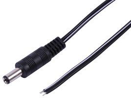 PRO ELEC PELB2064 LEAD 2.5MM DC PLUG TO BARE END 2M