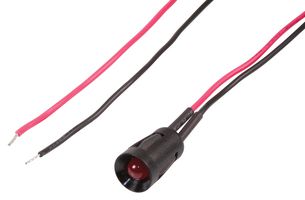CML INNOVATIVE TECHNOLOGIES T010305 LED Panel Mount Indicator, Snap-in, Red, 8 mm, 24 VDC, Not Rated RoHS Compliant: Yes