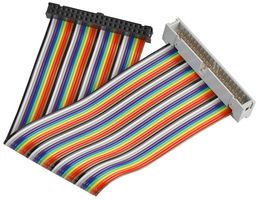 PRO SIGNAL PSG-40MFRBW-200 RIBBON CABLE, RAINBOW, M-F, 40WAY, 200MM ROHS COMPLIANT: YES