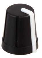 MULTICOMP CR-R4-7 KNOB, SOFT TOUCH, D SHAFT, BLACK