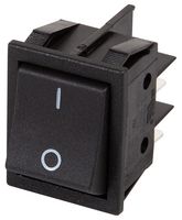 ROCKER SWITCH, DPST, 16A, 250V, PANEL