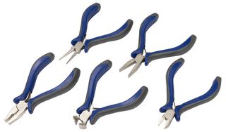 DURATOOL D00122 PLIER & CUTTER SET, 5 PIECES, ROUND