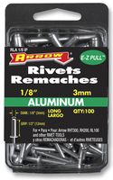 ARROW FASTENER RLA1/8IP RIVETS, 3MM, LONG (PK 100)