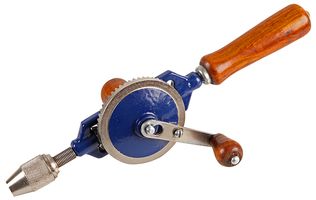DURATOOL D02329 HAND DRILL, 6MM, WOOD HANDLE