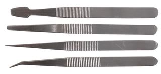 DURATOOL D02345 TWEEZER SET, 4PC