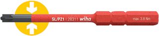 WIHA 283114 PZ2 BIT, VDE, INTERCHANGEABLE, PZ2X90MM