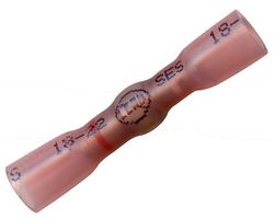 MULTICOMP LFMSB-20/25 Butt Splice, Red, MultiLink Series, 22 AWG, 18 AWG, Polyolefin