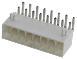 MOLEX 39-30-1162 Pin Header, Power, Wire-to-Board, 4.2 mm, 2 Rows, 16 Contacts, Through Hole Right Angle