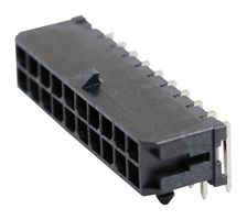 MOLEX 43045-2002 Cabezal de Pin, Potencia, 3 mm, 2 Líneas, 20 Contactos, THT (Through Hole) Ángulo Recto