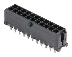 MOLEX 43045-2214 Pin Header, Power, 3 mm, 2 Rows, 22 Contacts, Through Hole Straight, Micro-Fit 3.0 43045 Series