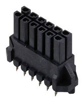 MOLEX 44769-1201 PCB Receptacle, Board-to-Board, 3 mm, 2 Rows, 12 Contacts, Through Hole Mount