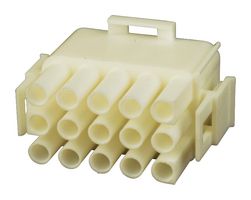 MOLEX 50-84-1155 Connector Housing, Natural, MLX 42021 Series, Plug, 15 Positions, 6.35 mm