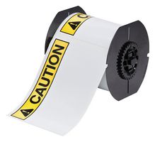 BRADY B30-25-595-ANSICA Label, Warning, 101.6 mm, 152.4 mm, Vinyl, Caution