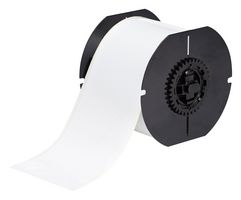 BRADY B30C-3000-569-WT Low Halide Polyester Tape for Labeling Stainless Steel, White, 3" W x 100 Ft L Roll