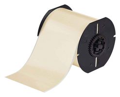 BRADY B30C-4000-569-TN Low Halide Polyester Tape for Labeling Stainless Steel, Tan, 4" W x 100 Ft L Roll