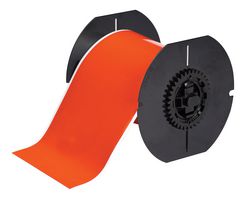 BRADY B30C-4000-584-OR Retro Reflective Tape for Outdoor Labeling, Printable, Orange, 4" W x 50 Ft L Roll