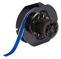 BRADY B30C-500-595-BL Indoor/Outdoor Vinyl Label Tape with Aggressive Adhesive, Blue, 0.5" W x 100 Ft L Roll