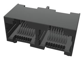 AMPHENOL COMMUNICATIONS SOLUTIONS RJE392880400 Modular Connector, RJ45 Jack, 1 x 2 (Ganged), 8P8C, Through Hole Mount