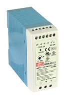 MEAN WELL MDR-60-12 AC/DC DIN Rail Power Supply (PSU), ITE, 1 Output, 60 W, 12 V, 5 A