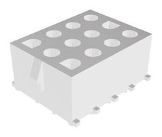 MOLEX 10-84-4122 Cabezal de Pin, Potencia, 6.35 mm, 3 Líneas, 12 Contactos, Recto Agujero Pasante