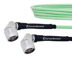 FAIRVIEW MICROWAVE FMCA1246-24 RF / Coaxial Cable Assembly, Low Loss, 24 ", 610 mm, LL142, N Type Right Angle Plug