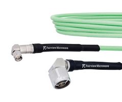 FAIRVIEW MICROWAVE FMCA1259-48 LOW LOSS RA SMA MALE TO RA N MALE CABLE LL142 COAX IN 48 INCH WITH LF SOLDER