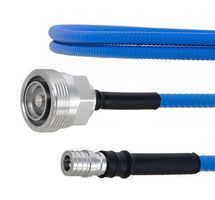 FAIRVIEW MICROWAVE FMCA1787-24 LOW PIM 7-16 DIN FEMALE TO QMA MALE PLENUM CABLE SPP-250-LLPL COAX IN 24 INCH WITH LF SOLDER